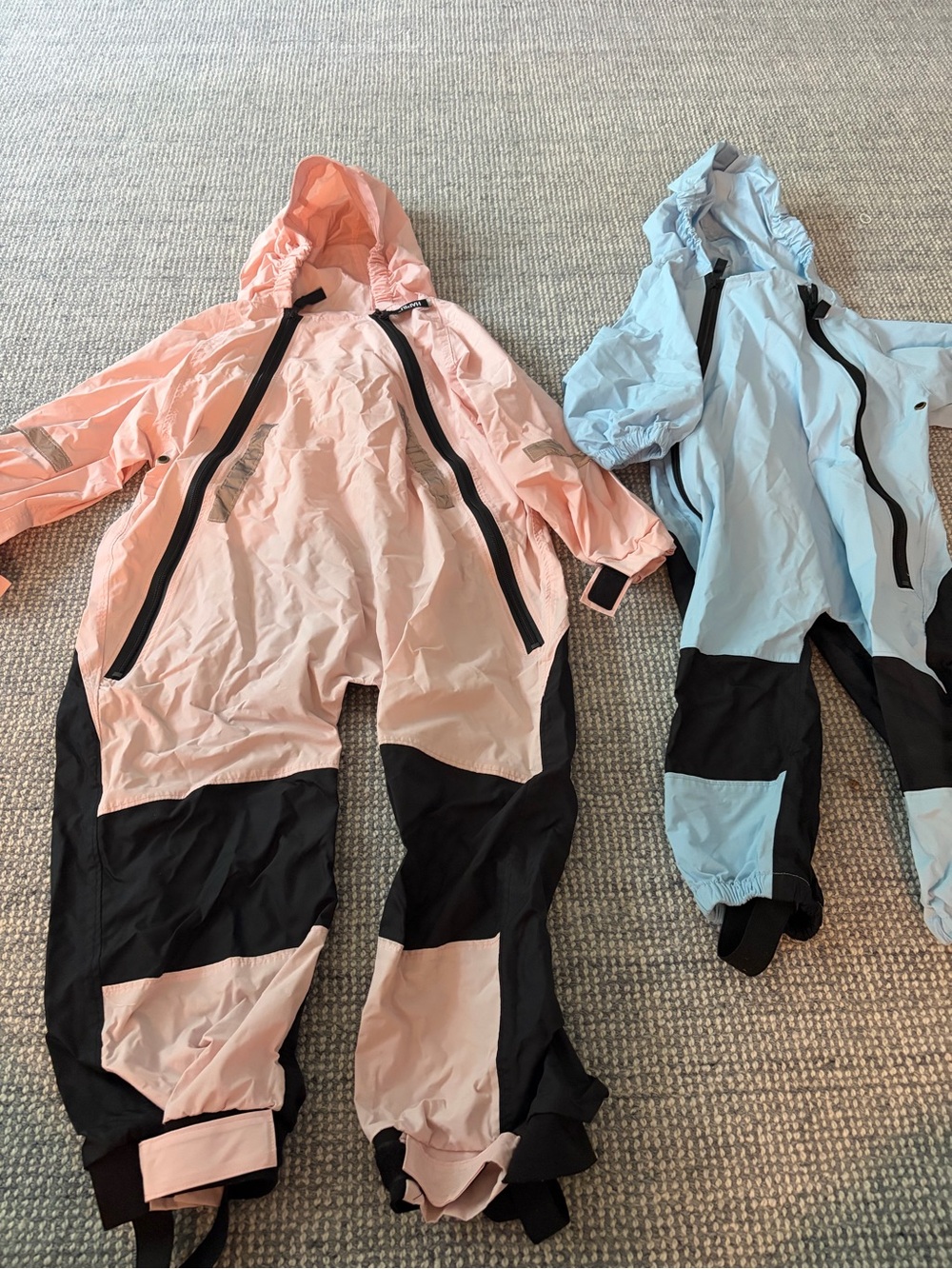 Kids Waterproof One-Piece Rain Suits- two for one!